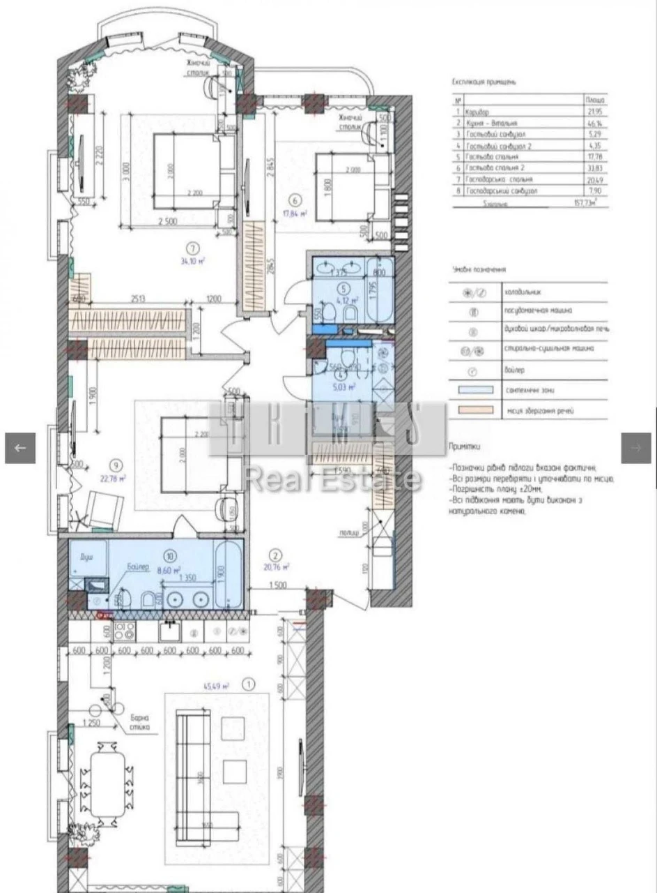 Sale of a 4-bedroom apartment, Tarasovskiy Apartments Club House,