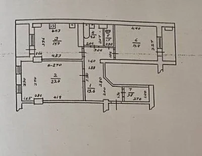 Продається велика 2-кімнатна квартира 80 м² з ремонтом 80% / Висоцького