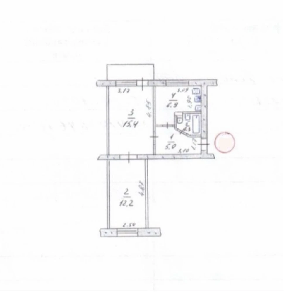 Продається 2-кімнатна квартира з ремонтом в центрі міста