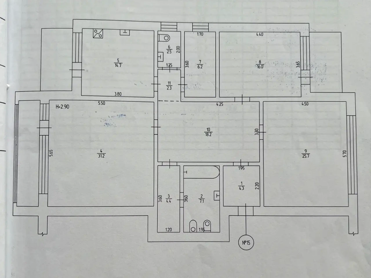 Продаж квартири 3-кімн. 137.1 м² 5/9 пов.