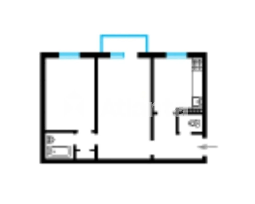 2 rooms; total area 38.4 sq m; floor 3/5; Holosiivsky Prospect.
