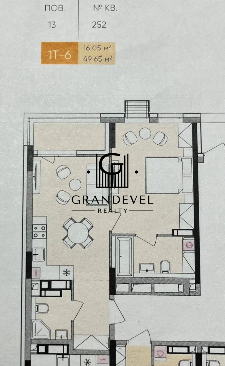 1-room apartment for sale, Berkovetska 4d, Lucky Land residential complex,