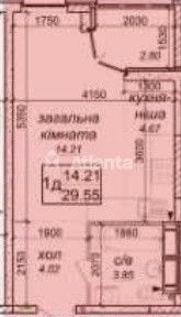 Видовая квартира-студия ЖК Одесский бульвар