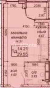 Видовая квартира-студия ЖК Одесский бульвар