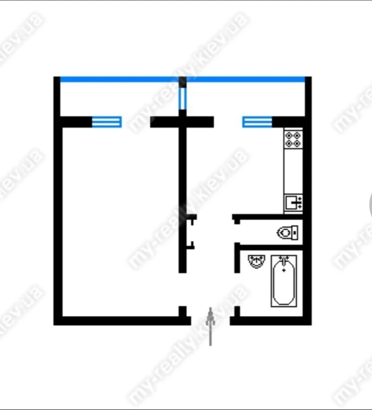 Продаж 1-кімнатної квартири 41 м², Миколи Закревського вул.,