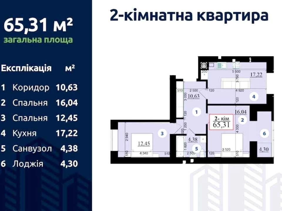 Квартира. Івано-Франківськ, вулиця Гетьмана Мазепи, ЖК «Липки-2»