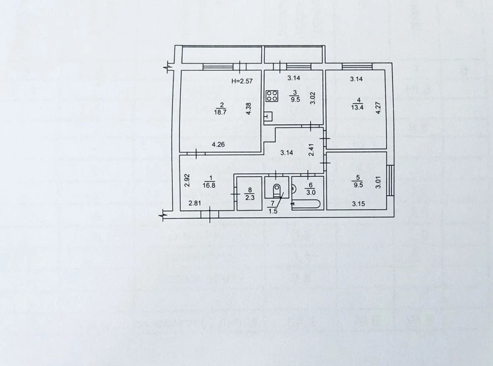 Продаж 3-квартири 81,5 кв. м на вул. Івана Пулюя 1