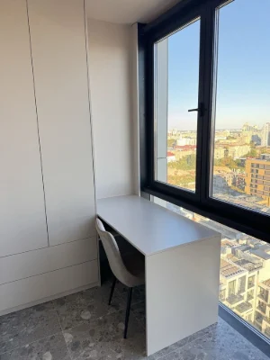 First-time rental of a stylish 1-bedroom apartment Unit Home with a study