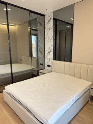 First-time rental of a stylish 1-bedroom apartment Unit Home with a study
