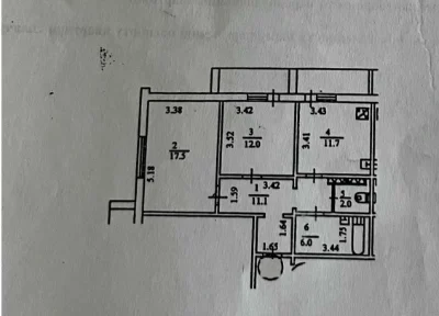Квартира, 2 комнаты, Григоренко 39В, Позняки, Дарницкий