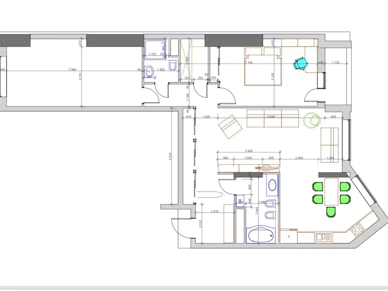 Сдам 3-комнатную квартиру 110 м²