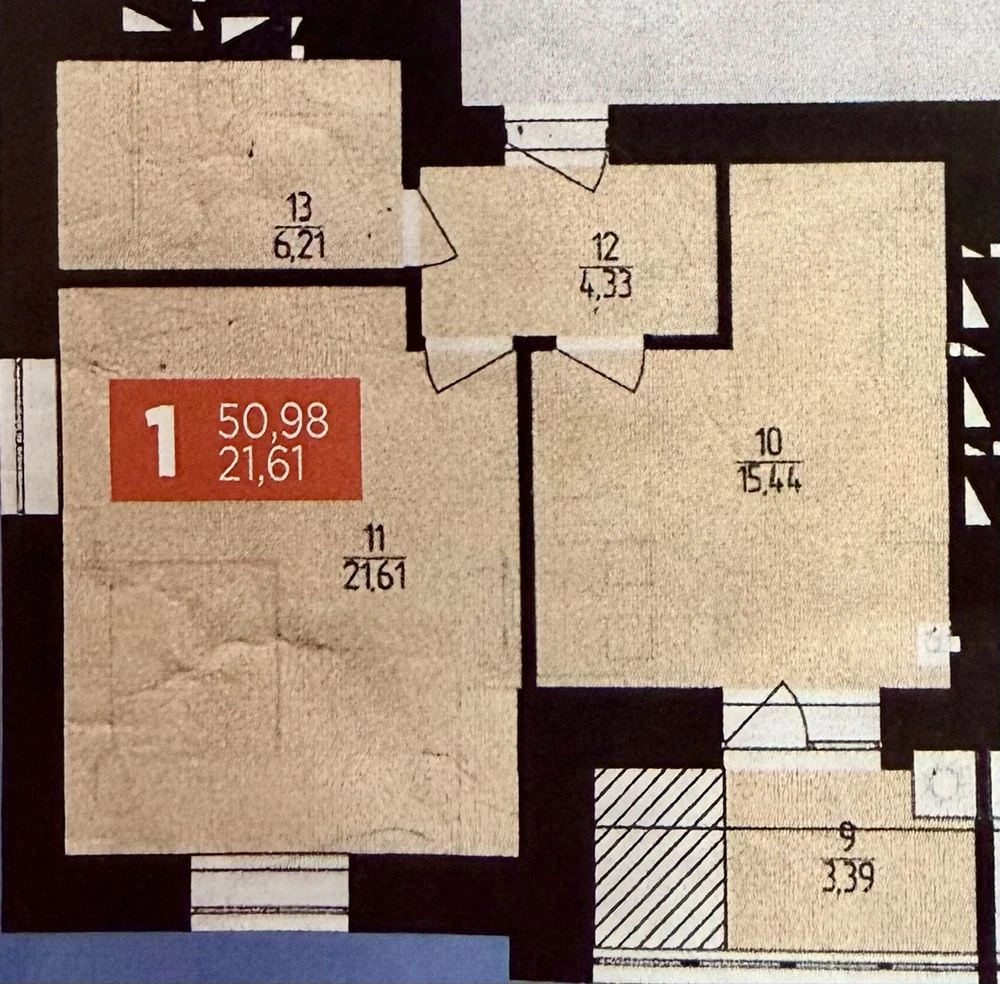 Sale of a 1-room apartment without deductions