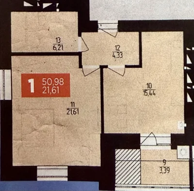 Sale of a 1-room apartment without deductions