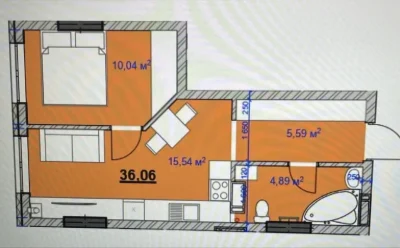 1-bedroom apartment in a complex under construction | panoramic floor | profitable