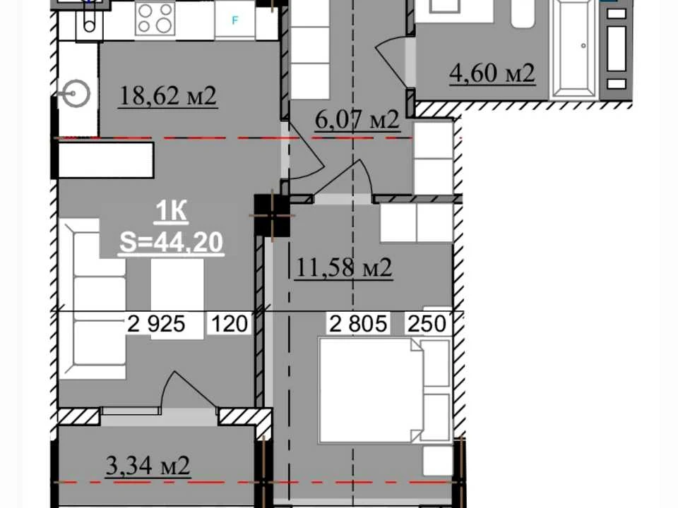 Apartment. Ivano-Frankivsk, Hetmana Mazepa St.