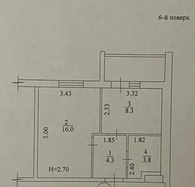37000$ 1-кімнатна квартира в ЖК "Мира-4", вул. Індустріальна, 3 м