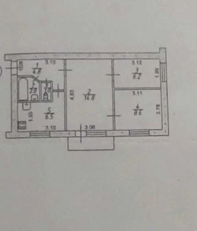 Продається 3-кімнатна квартира "Район біля 7 школи"