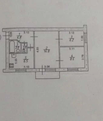 Продається 3-кімнатна квартира "Район біля 7 школи"