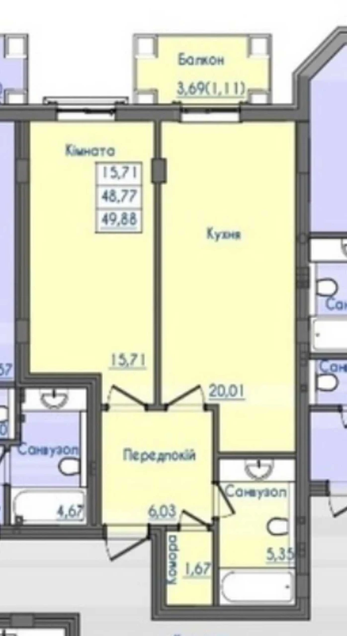 В продажу стильная квартира в ЖК "Консул" на 10 станции В. Фонтана