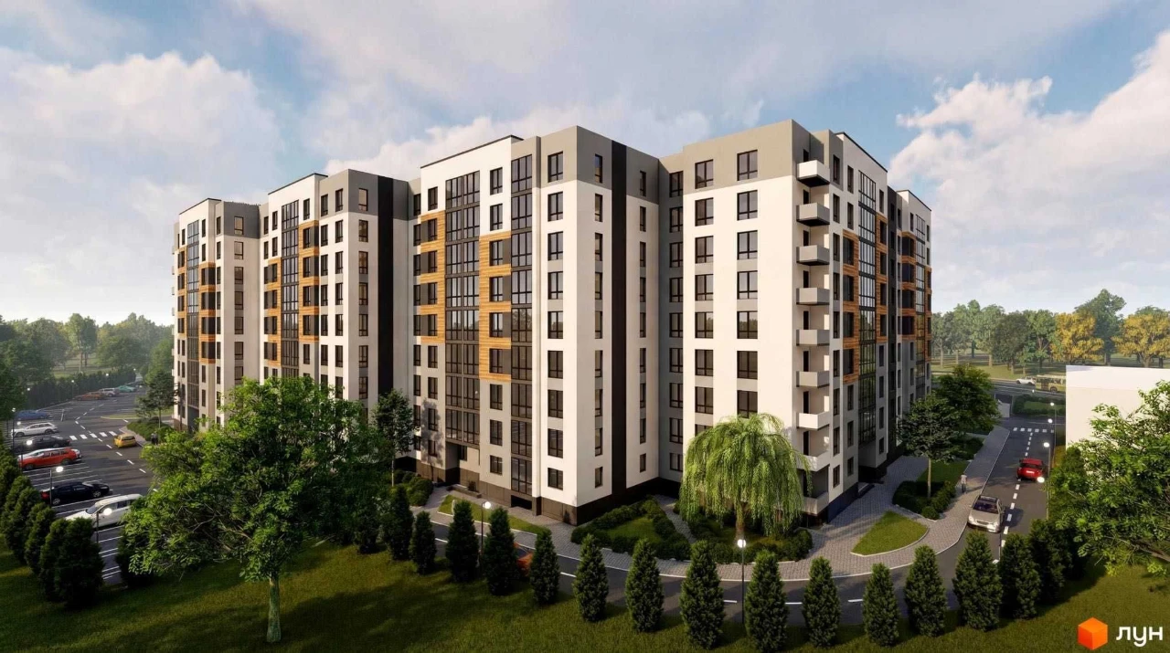 Two-bedroom apartment with city view