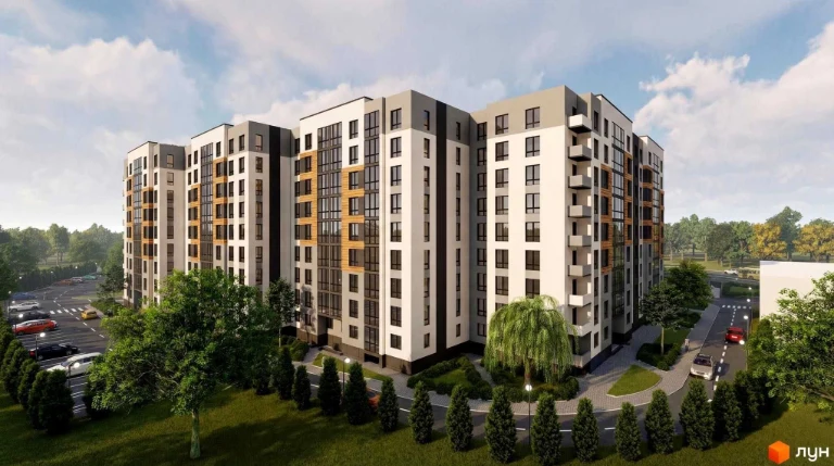 Two-bedroom apartment with city view