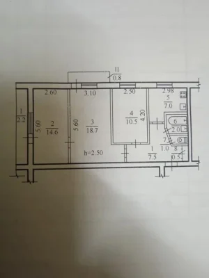 Apartment for sale: 3 rooms in the Petrovo prospekt area.
