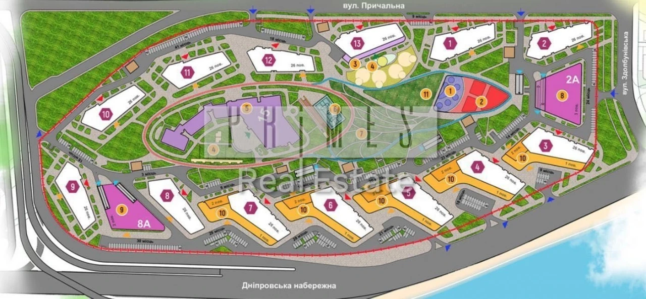 Sale of the GREAT residential complex, 5th floor, 79 sq. m, Dnipro Embankment, Building No. 8