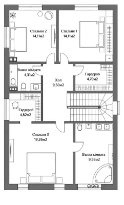 House 165 sq m, 5 sections, Bikvanya, Sadovy Provolok, Lesova