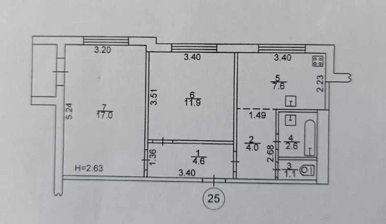 Продається 2-кімнатна квартира в Залютино