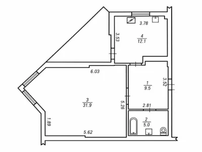 Apartment. Saperno-Slobidska Street, Kyiv
