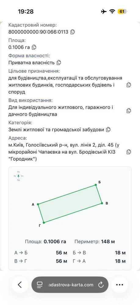 Земельна ділянка 10 соток під забудову