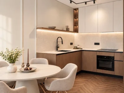 Современная дизайнерская квартира 40 м² в ЖК Grand Hills