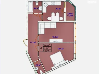 Продается квартира в Аквамарине, Одесса