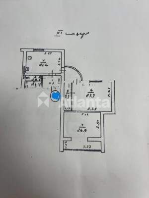 2 комнатная квартира, кирпичный дом, Марш. Малиновского, 1 с