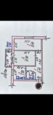 Продаю 2к квартиру возле "Колоса"