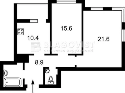 Продажа 2-комнатной квартиры, Автозаводская, метро Минская