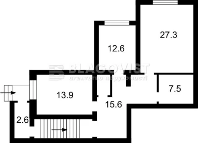 Best Offer! Sale of a 2-bedroom apartment of 88.4 sq m on Baidi-Vishnevytsky Street
