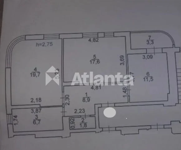 Spacious 2-bedroom apartment with renovation and autonomy for sale