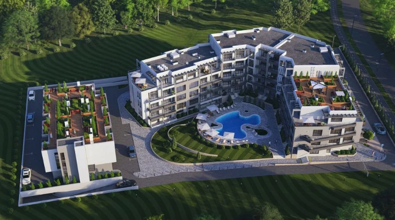 Apartments 70 m² in a new complex on Sunny Beach, completed