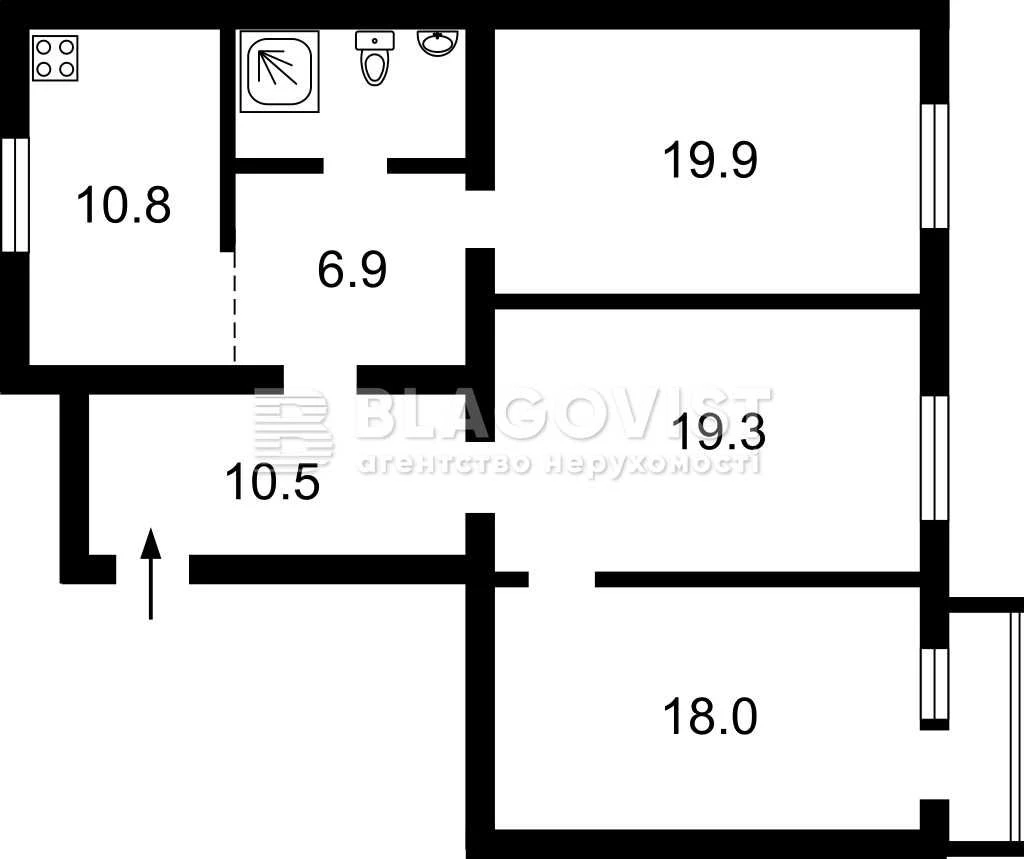 3-room apartment for sale, 92 sq m, with designer renovation, Sevastopol