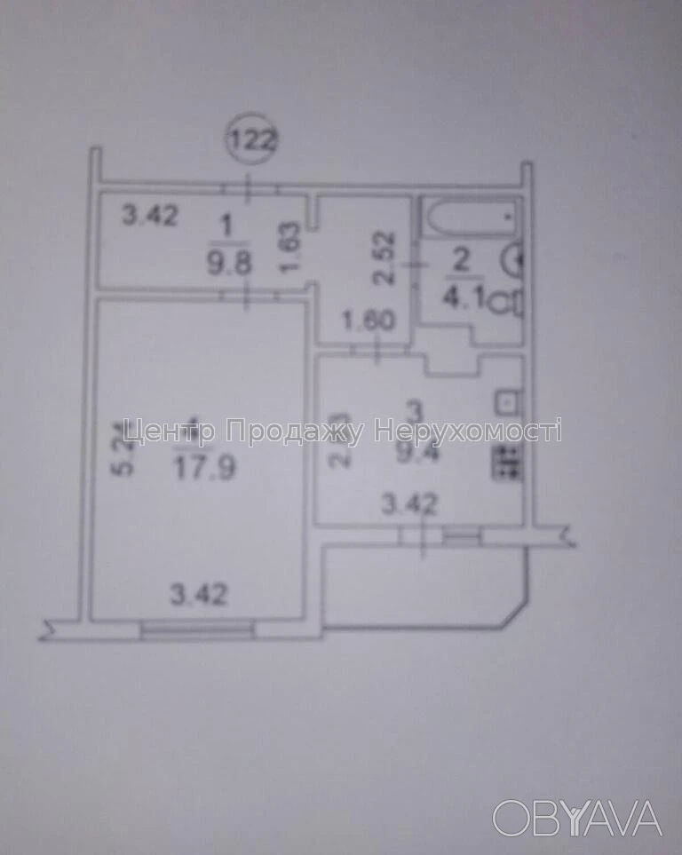 1-room apartment, 42.4 sq.m.
