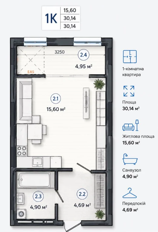 Ideal option for rent and investment! Sale of an apartment
