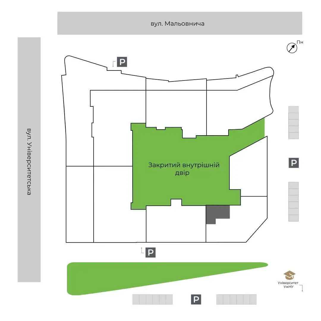 2-кімнатна квартира 71.5 м² | ЖК GRAND HILLS | БАМ | вул. Ма