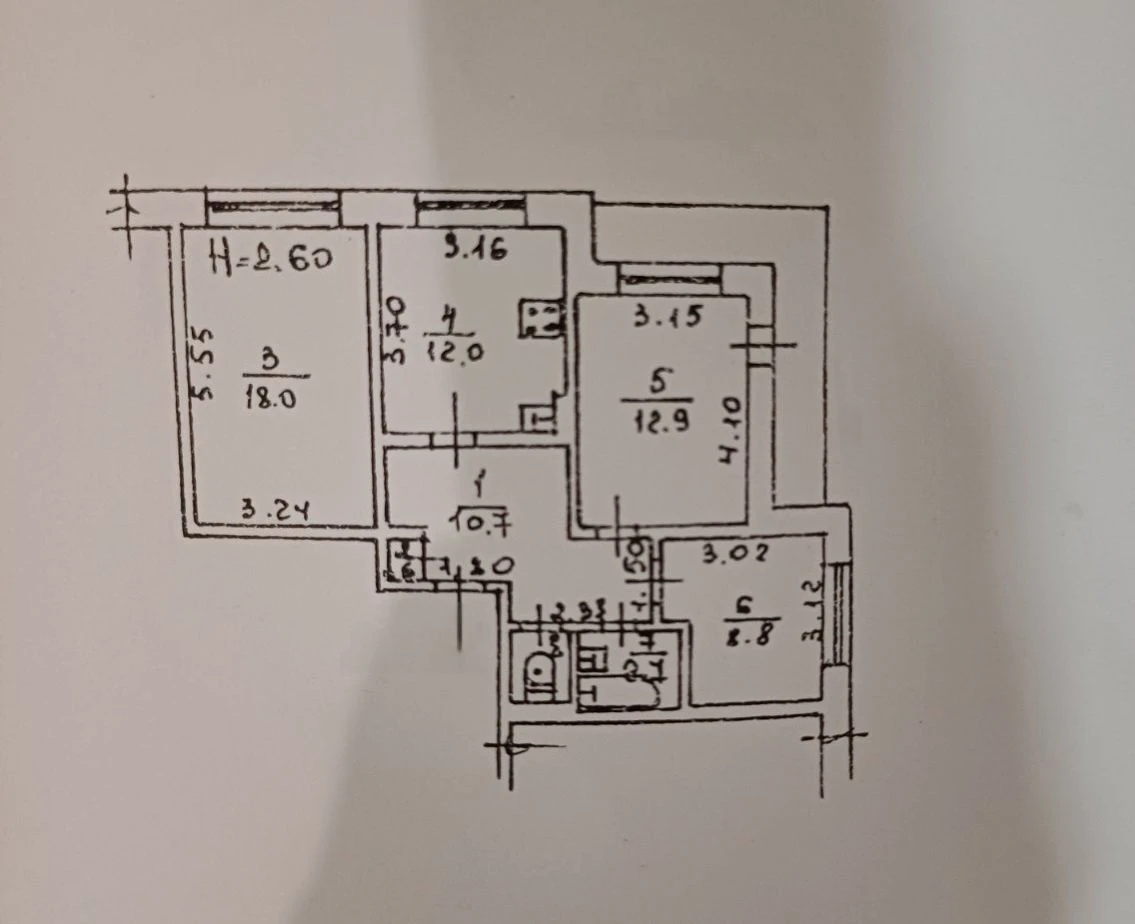 3 bedroom apartment 70 sq m on Marseillskaya with renovation and furniture