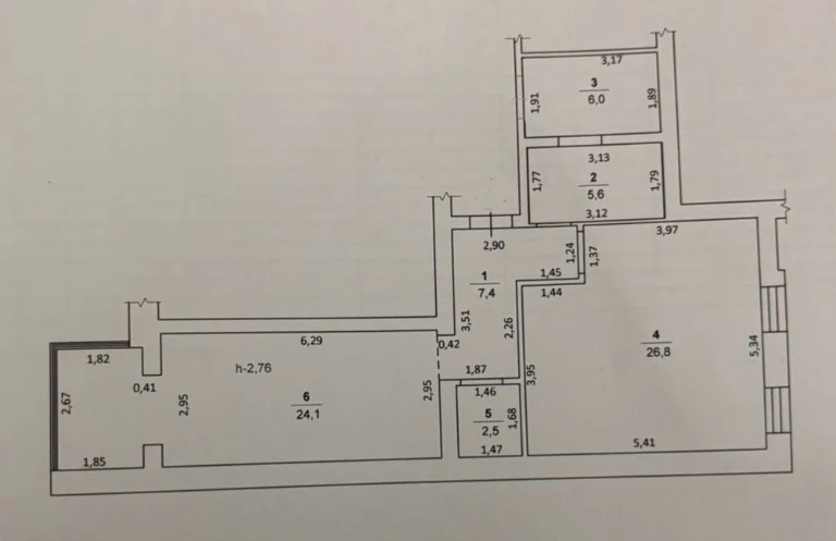 For sale, 1-bedroom apartment in a new building on Bozhenka