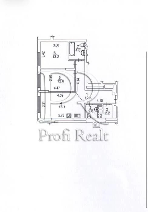 Sale of 2-room 70m2 Warsaw -3, Zmiienka/Oleksandra Olesia/ R