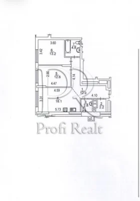 Sale of 2-room 70m2 Warsaw -3, Zmiienka/Oleksandra Olesia/ R
