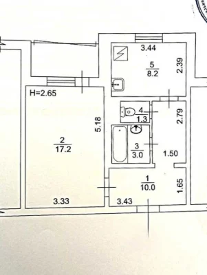 Sale of a 1-bedroom apartment 44.2 sq m, Onore de Balzac Street,