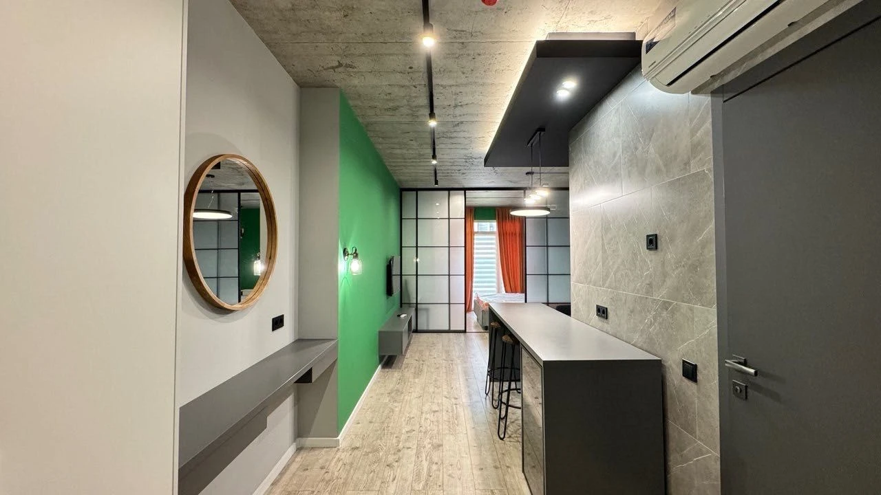 Shevchenko Avenue, Olympic Residence. Stylish studio with a panoramic view.