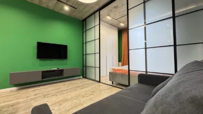 Shevchenko Avenue, Olympic Residence. Stylish studio with a panoramic view.